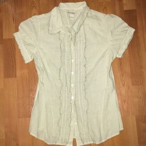 Vintage Banana Republic Fitted Button Up Top